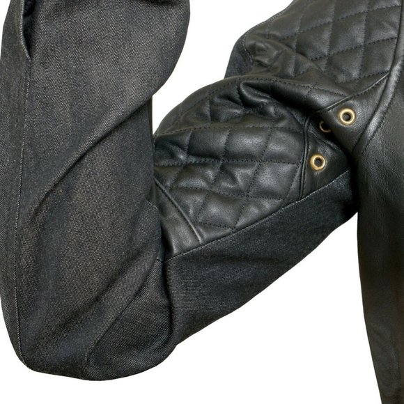 Versace Versus Men's Leather Zip Up Jacket - Picture 5 of 7